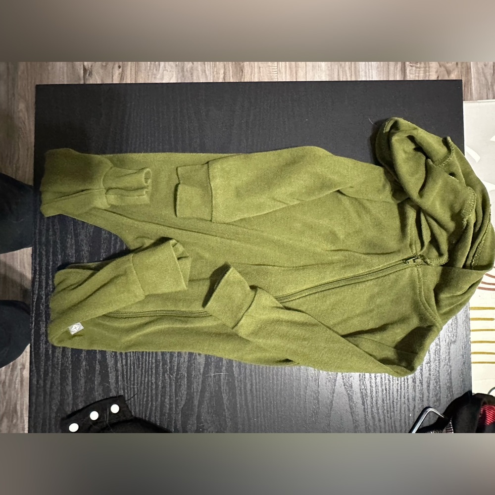 Kyte baby olive jersey hoodie 6-12
